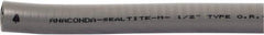 Anaconda Sealtite - 3/8" Trade Size, 800' Long, Flexible Liquidtight Conduit - Galvanized Steel & PVC, 3/8" ID, Gray - Makers Industrial Supply