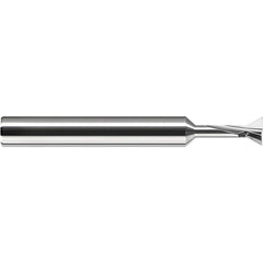 Harvey Tool - 90° 1/8" Cut Diam, 0.04" Cut Width, Solid Carbide Dovetail Cutter - Exact Industrial Supply