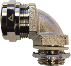 Anaconda Sealtite - 1-1/4" Trade, 316 Stainless Steel Threaded 90° Liquidtight Conduit Connector - Partially Insulated - Makers Industrial Supply