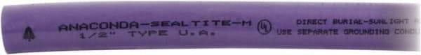 Anaconda Sealtite - 1/2" Trade Size, 1,000' Long, Flexible Liquidtight Conduit - Galvanized Steel & PVC, 12.7mm ID - Makers Industrial Supply