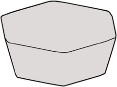 Kennametal - HDHN232 Grade KBK50 CBN Milling Insert - Uncoated, 3/16" Thick, 1/2" Inscribed Circle, 0.032" Corner Radius - Makers Industrial Supply