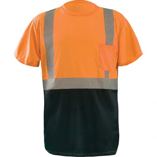 OccuNomix - Size XL Hi-Vis Orange & Black High Visibility Short Sleeve T-Shirt - Makers Industrial Supply