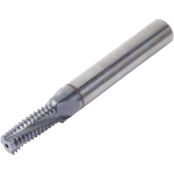 Vargus - M14x2.00 ISO, 11.6mm Cutting Diam, 4 Flute, Solid Carbide Helical Flute Thread Mill - Internal Thread, 29mm LOC, 80mm OAL, 12mm Shank Diam - Makers Industrial Supply