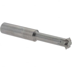 Accupro - 3/8° 3/8" Cut Diam, 1/8" Cut Width, 3/8" Shank, Solid Carbide Double-Angle Cutter - Makers Industrial Supply