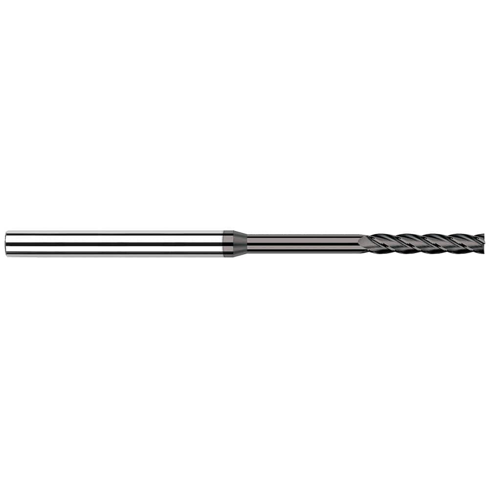 Harvey Tool - 0.5mm, 0.1" LOC, 1/8" Shank Diam, 2-1/2" OAL, 4 Flute Solid Carbide Square End Mill - Exact Industrial Supply