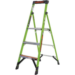 Little Giant Ladder - 3 Steps, 5' High, Type IAA Rating, Fiberglass Step Ladder - 375 Lb Capacity, 20-1/2" Base Width - Makers Industrial Supply