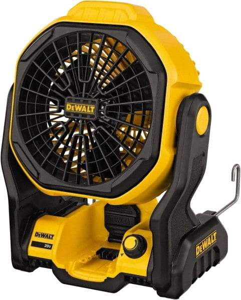 DeWALT - 7" Blade, 500 Max CFM, Cordless Fan - 4 Amps, 20 Volts, 3 Speed - Makers Industrial Supply