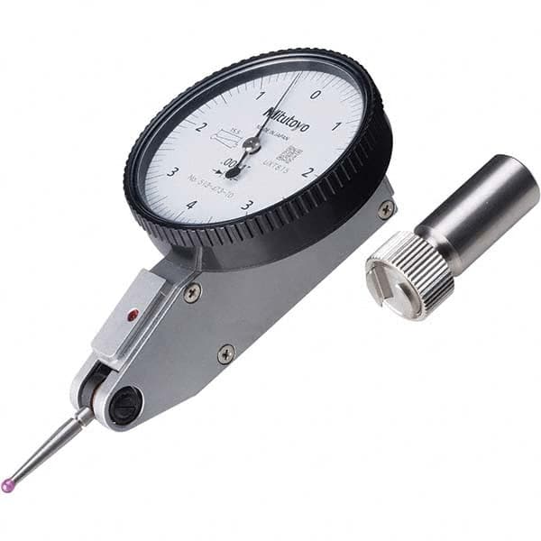 Mitutoyo - Dial Test Indicators Maximum Measurement (mm): 0.008 Dial Graduation (Decimal Inch): 0.000100 - Makers Industrial Supply