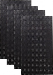 Triton - 24" Wide x 48" High Peg Board Storage Board - 4 Panels, Polyethylene, Black - Makers Industrial Supply