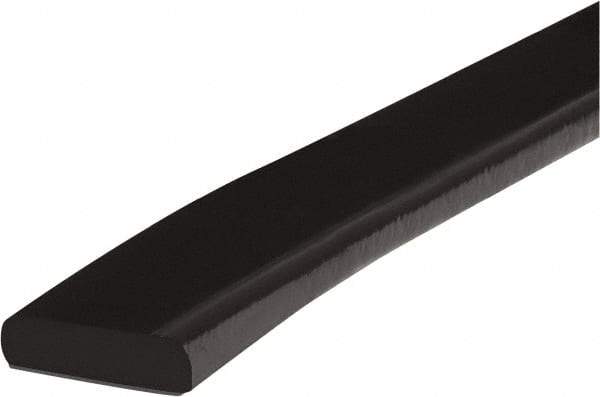 PRO-SAFE - 39" Long, Polyurethane Foam Type F Surface Guard - Black, 1" High x 2" Wide Side - Makers Industrial Supply