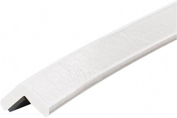 PRO-SAFE - 39" Long, Polyurethane Foam Type E Corner Guard - White, 1" High x 2" Wide Side - Makers Industrial Supply