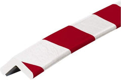 PRO-SAFE - 39" Long, Polyurethane Foam Type E Corner Guard - Red/White, 1" High x 2" Wide Side - Makers Industrial Supply