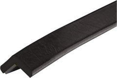 PRO-SAFE - 39" Long, Polyurethane Foam Type E Corner Guard - Black, 1" High x 2" Wide Side - Makers Industrial Supply