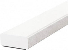 PRO-SAFE - 39" Long, Polyurethane Foam Type D Surface Guard - White, 1" High x 2" Wide Side - Makers Industrial Supply