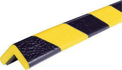 PRO-SAFE - 39" Long, Polyurethane Foam Type E Corner Guard - Black/Yellow, 1" High x 2" Wide Side - Makers Industrial Supply