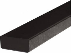 PRO-SAFE - 39" Long, Polyurethane Foam Type D Surface Guard - Black, 1" High x 2" Wide Side - Makers Industrial Supply