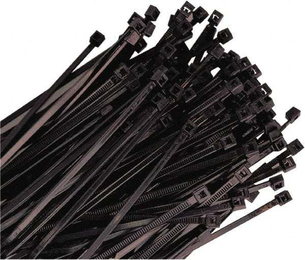 Triton - 36" Long Black Nylon Standard Cable Tie - 175 Lb Tensile Strength, 11" Max Bundle Diam - Makers Industrial Supply