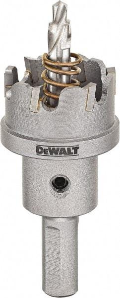 DeWALT - 1-1/8" Diam, 1/4" Cutting Depth, Hole Saw - Carbide-Tipped Saw, Toothed Edge - Makers Industrial Supply