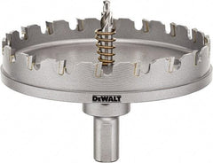 DeWALT - 4" Diam, 1/4" Cutting Depth, Hole Saw - Carbide-Tipped Saw, Toothed Edge - Makers Industrial Supply