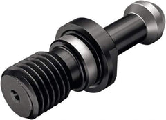 Seco - BT40 Taper, M16x2 Thread, 30° Angle Radius, Standard Retention Knob - 2.362" OAL, 0.591" Knob Diam, 1.378" from Knob to Flange, Through Coolant - Exact Industrial Supply