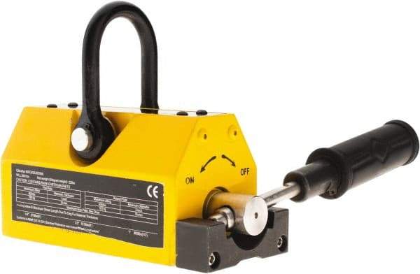 Gibraltar - 250 Lb Load Capacity, Magnetic Lifter - 2-5/8" High x 2-1/2" Wide, 2" Head/Holder Diam, 1 Poles - Makers Industrial Supply