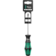 Wera - T10 Torx Driver - 3-1/8" Blade Length, 12-13/64" OAL, Ergonomic Handle, Chrome Plated Steel - Makers Industrial Supply