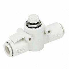 SMC PNEUMATICS - Speed & Flow Control Valves Valve Type: Flow Control Offset Inline Tube Outside Diameter (mm): 8 - Makers Industrial Supply