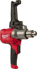 Milwaukee Tool - 18 Volt 1/2" Chuck Pistol Grip Handle Cordless Drill - 0-550 RPM, Keyed Chuck, Reversible, Lithium-Ion Batteries Not Included - Makers Industrial Supply