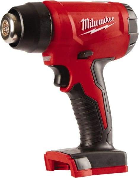 Milwaukee Tool - 0 to 875°F Heat Setting, 6 CFM Air Flow, Heat Gun - 18 Volts, 5 Amps, 360 Watts - Makers Industrial Supply