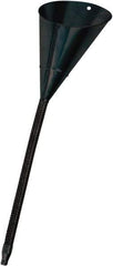 lumax - 64 oz Capacity Steel Funnel - 8" Mouth OD, 1/2" Tip OD, 16" Flexible Spout, Black - Makers Industrial Supply