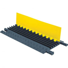 Checkers - On Floor Cable Covers Cover Material: Polyurethane Number of Channels: 5 - Makers Industrial Supply