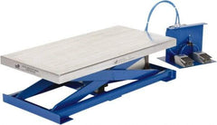 Vestil - 200 Lb Capacity Manual Scissor Lift - 11-1/4" to 29-1/2" Lift Height, 39-1/2" Platform Length x 19-1/2" Platform Width - Makers Industrial Supply