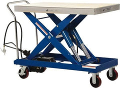 Vestil - 2,000 Lb Capacity Manual Scissor Lift - 15" to 39-1/2" Lift Height, 47-1/4" Platform Length x 24" Platform Width - Makers Industrial Supply