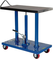 Vestil - 1,000 Lb Capacity Manual Post Work Platform - 36" to 54" Lift Height, 36" Platform Length x 20" Platform Width - Makers Industrial Supply