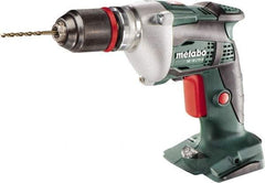 Metabo - 18 Volt 0.3529" Chuck Pistol Grip Handle Cordless Drill - 4000 RPM, Keyless Chuck, Reversible, Lithium-Ion Batteries Not Included - Makers Industrial Supply