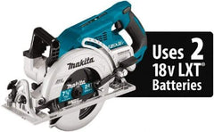 Makita - 18 Volt, 7-1/4" Blade, Cordless Circular Saw - 5,100 RPM, Lithium-Ion Batteries Not Included - Makers Industrial Supply