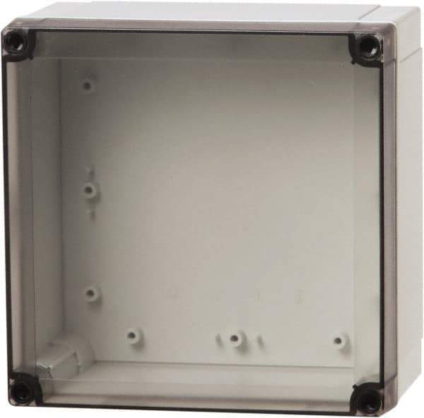 Fibox - Polycarbonate Standard Enclosure Screw Cover - NEMA 1, 4, 4X, 6, 12, 13, 1.38" Wide x 5.12" High x 5.12" Deep, Impact Resistant - Makers Industrial Supply