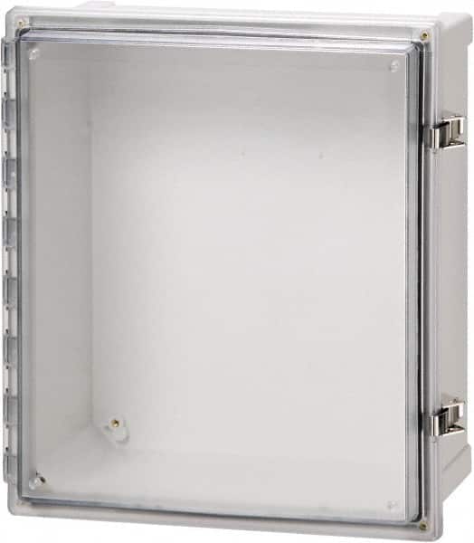 Fibox - Polycarbonate Standard Enclosure Hinge Cover - NEMA 4, 4X, 6, 6P, 12, 13, 10" Wide x 12" High x 6" Deep, Impact, Moisture & Corrosion Resistant, Dirt-tight & Dust-tight - Makers Industrial Supply