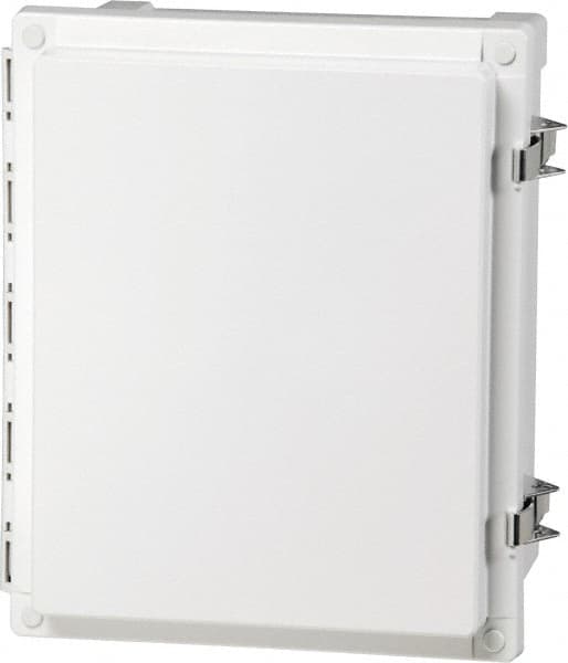 Fibox - Polycarbonate Standard Enclosure Hinge Cover - NEMA 4, 4X, 6, 6P, 12, 13, 12" Wide x 14" High x 7" Deep, Impact, Moisture & Corrosion Resistant, Dirt-tight & Dust-tight - Makers Industrial Supply