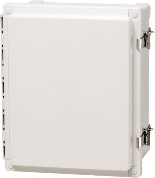 Fibox - Polycarbonate Standard Enclosure Hinge Cover - NEMA 4, 4X, 6, 6P, 12, 13, 6" Wide x 6" High x 4" Deep, Impact, Moisture & Corrosion Resistant, Dirt-tight & Dust-tight - Makers Industrial Supply