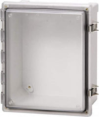 Fibox - Polycarbonate Standard Enclosure Hinge Cover - NEMA 4, 4X, 6, 6P, 12, 13, 8" Wide x 10" High x 4" Deep, Impact, Moisture & Corrosion Resistant, Dirt-tight & Dust-tight - Makers Industrial Supply