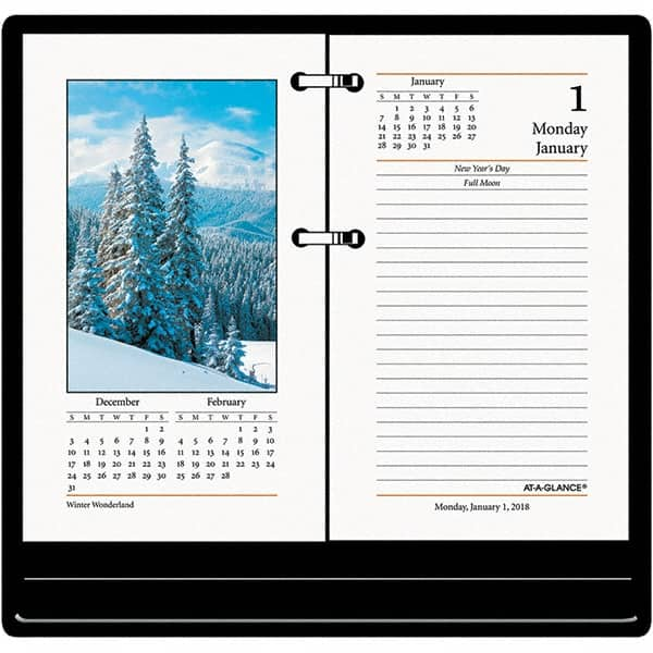 AT-A-GLANCE - 24 Sheet, 3-1/2 x 6", Calendar Refill - Nature - Makers Industrial Supply