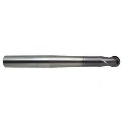 2mm Dia. - 80mm OAL 2 FL 30 Helix Firex Carbide Ball Nose End Mill - Makers Industrial Supply