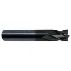 15/32 Dia. x 3 Overall Length 4-Flute Square End Solid Carbide SE End Mill-Round Shank-Center Cut-Super-A - Makers Industrial Supply