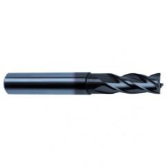 1/2 Dia. x 4-1/2 Overall Length 4-Flute Square End Solid Carbide SE End Mill-Round Shank-Center Cut-Super-A - Makers Industrial Supply