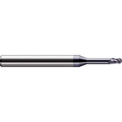 Harvey Tool - Ball End Mills; Mill Diameter (mm): 0.50 ; Mill Diameter (Decimal Inch): 0.0200 ; Number of Flutes: 3 ; Length of Cut (Decimal Inch): 0.0300 ; Material: Solid Carbide ; Overall Length (Inch): 2-1/2 - Exact Industrial Supply