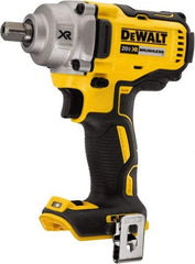 DeWALT - 1/2" Drive 20 Volt Mid-Handle Cordless Impact Wrench & Ratchet - 2,000 RPM, 0 to 3,100 BPM, 330 Ft/Lb Torque, Lithium-Ion Batteries Not Included - Makers Industrial Supply