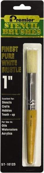 Premier Paint Roller - Stencil Brushes & Rollers Type: Stencil Brush Diameter (Inch): 1 - Makers Industrial Supply