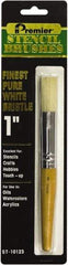 Premier Paint Roller - Stencil Brushes & Rollers Type: Stencil Brush Diameter (Inch): 1 - Makers Industrial Supply