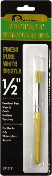 Premier Paint Roller - Stencil Brushes & Rollers Type: Stencil Brush Diameter (Inch): 1/2 - Makers Industrial Supply